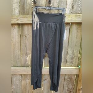 🏵️ Athleta Black Stretch Relaxed Release Pants NWT Sz XL